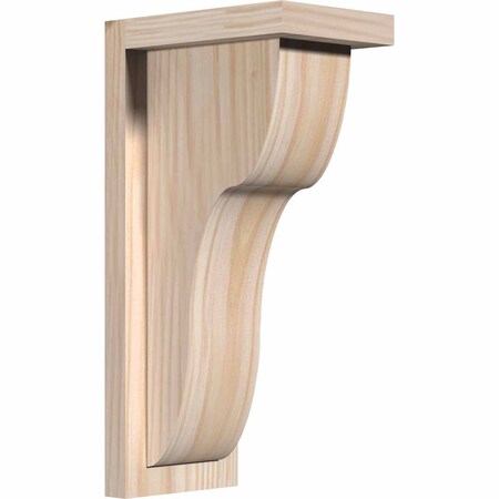 Ekena Millwork Carmel Smooth Corbel w/Backplate, Douglas Fir, 5 1/2"W x 8"D x 16"H COR06X08X16CAR01SDF
